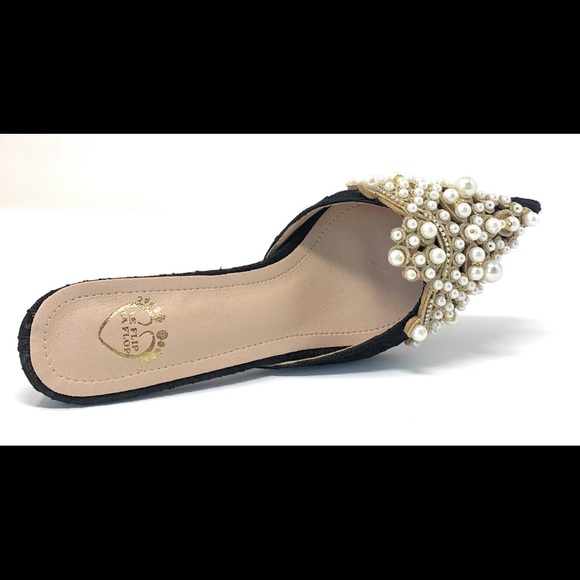 Bella Pearl embellished kitten heels - Picture 4 of 6
